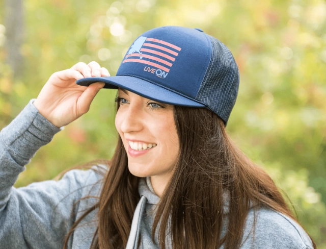 Printed trucker cap