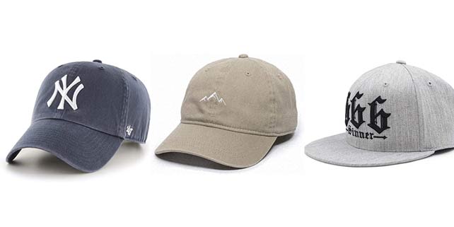 Types Of Baseball Caps Types Of Baseball Caps